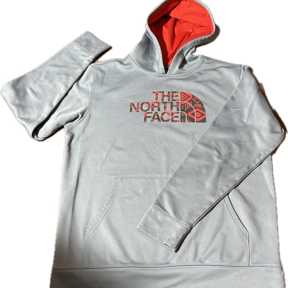 The North Face ~Boys ~ Pullover Hoodie ~Fleece Lined ~Pocket~Gray~Size XL(18-20)
